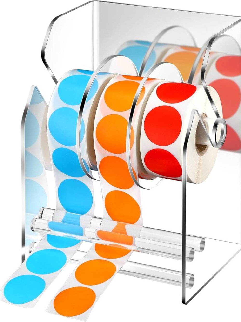 1 Pc Adjustable Label Dispenser 3 Disks Sticker Roll Holder Sticker